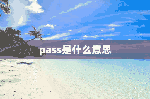 pass是什么意思(pass是什么意思中文)